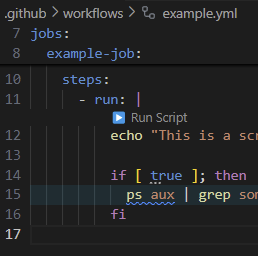 GitHub Actions Shell Scripts